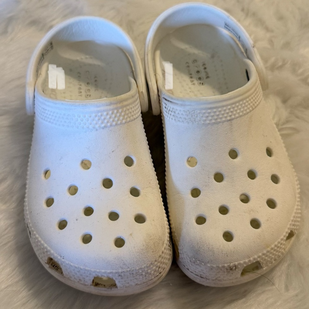 Kids White Crocs